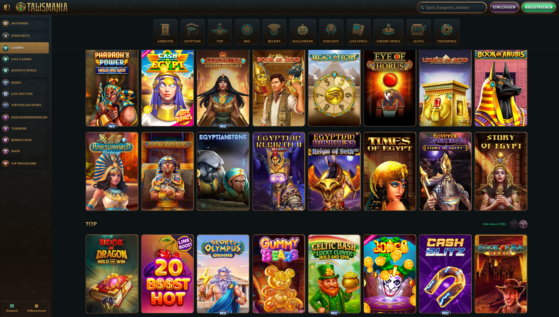 talismania casino slots