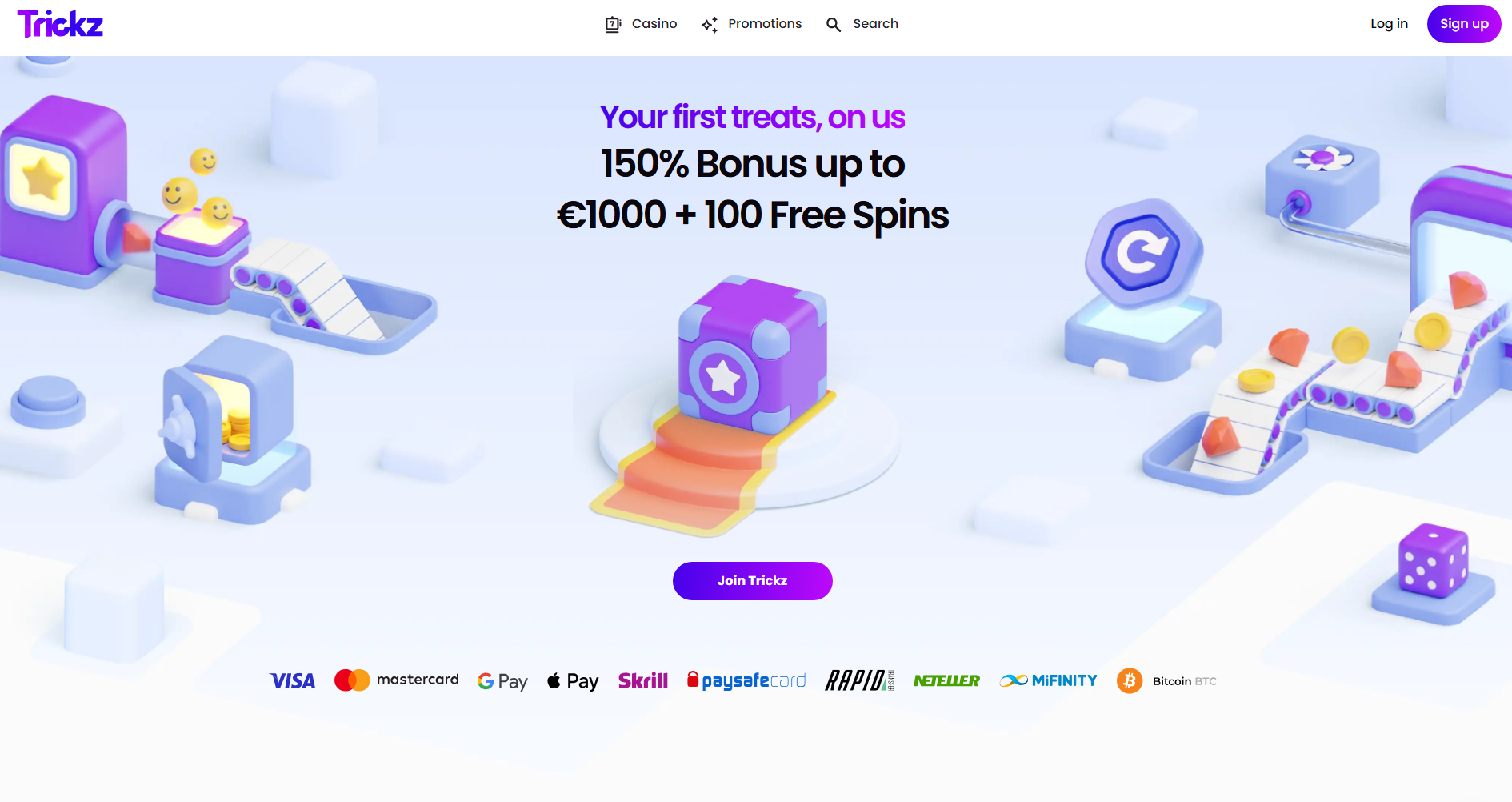 trickz casino bonus